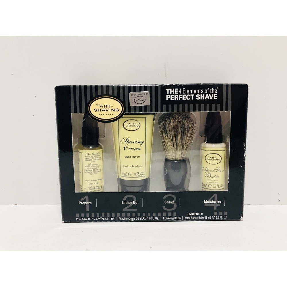The Art of Shaving 4 Elements Of The Perfect Shave Unscented Travel Kit 4 pc Set